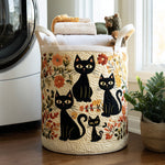 Quilted laundry basket — Cats in Bloom