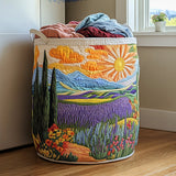 Quilted laundry basket — Bright Meadow