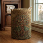 Quilted laundry basket — Golden Roots