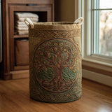 Quilted laundry basket — Golden Roots