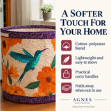 Quilted laundry basket features — Agnes Vancouver