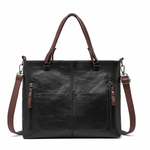 Alexandra - Iconic Retro Polyurethane Faux Leather Crossbody Handbag — view 2