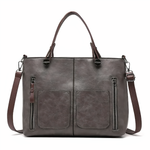 Alexandra - Iconic Retro Polyurethane Faux Leather Crossbody Handbag — view 3