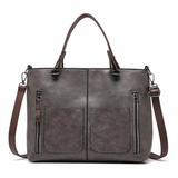 Alexandra - Iconic Retro Polyurethane Faux Leather Crossbody Handbag — view 3