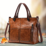 Alexandra - Iconic Retro Polyurethane Faux Leather Crossbody Handbag — view 4