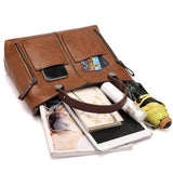 Alexandra - Iconic Retro Polyurethane Faux Leather Crossbody Handbag — view 7