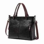 Alexandra - Iconic Retro Polyurethane Faux Leather Crossbody Handbag — view 8