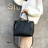 Alexandra - Iconic Retro Polyurethane Faux Leather Crossbody Handbag — view 9