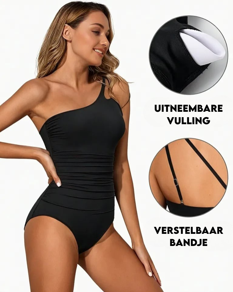 Alice - one shoulder swimsuit — view 4