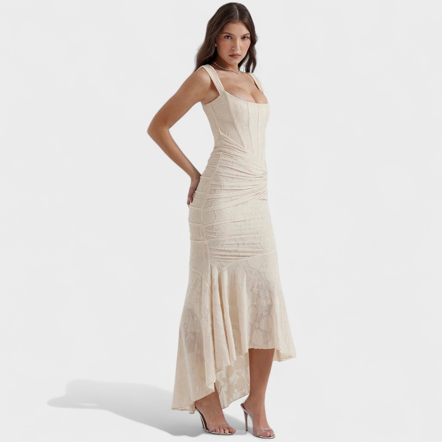 Allison - sculptural silhouette dress — view 9