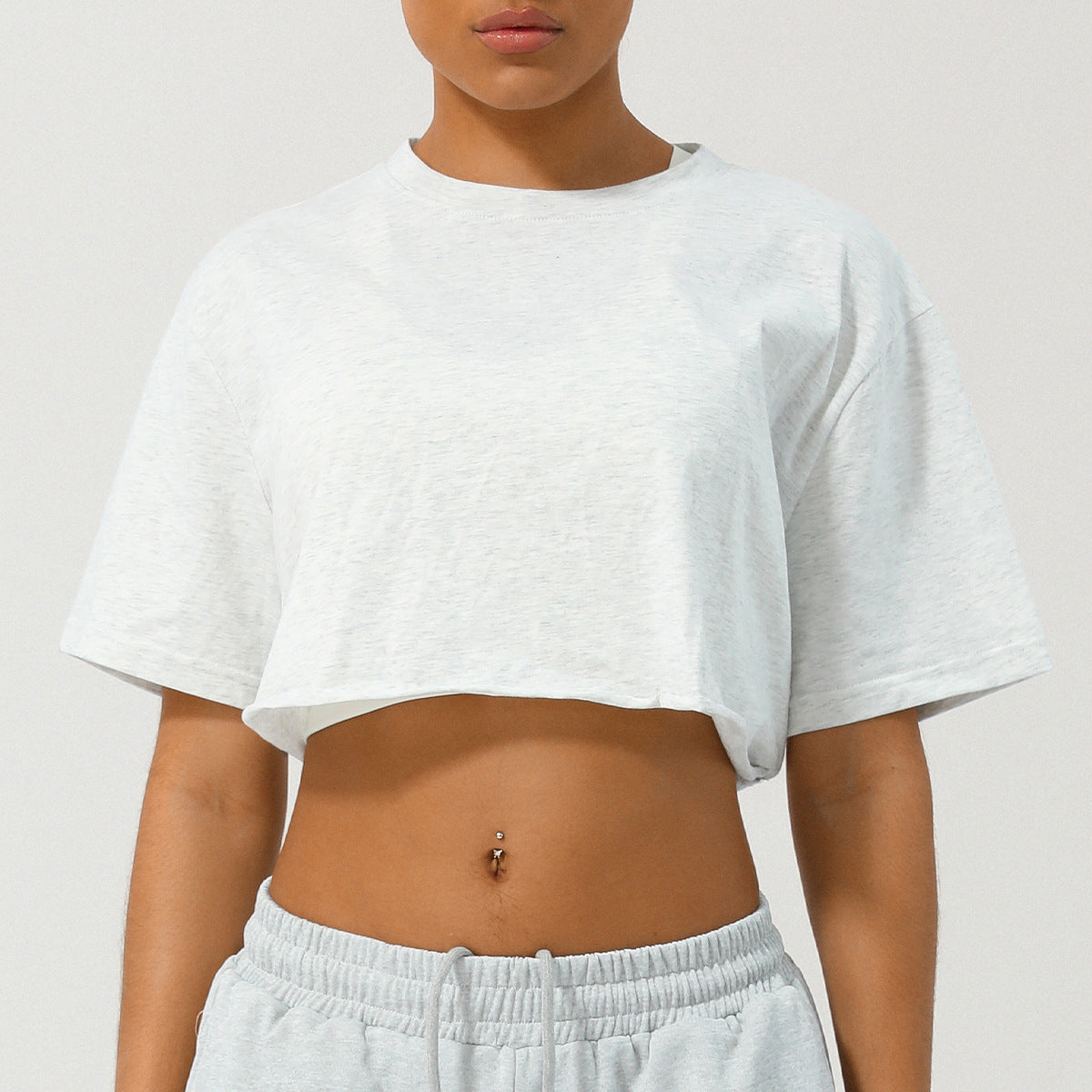 Alyssa - Relaxed fit cropped t-shirt — view 2
