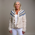 Alyssa - Retro Icelandic Cardigan — view 1