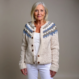 Alyssa - Retro Icelandic Cardigan — view 1