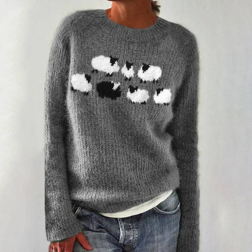 Amanda - Retro Knitted Sweater — view 1
