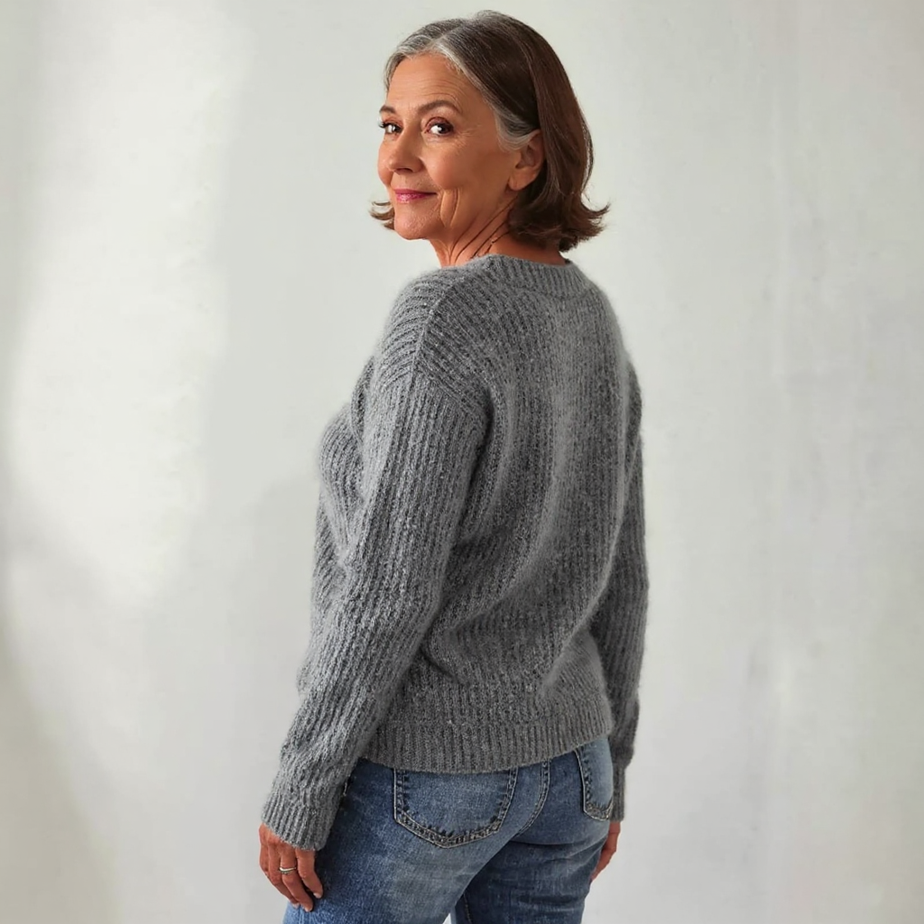 Amanda - Retro Knitted Sweater — view 3