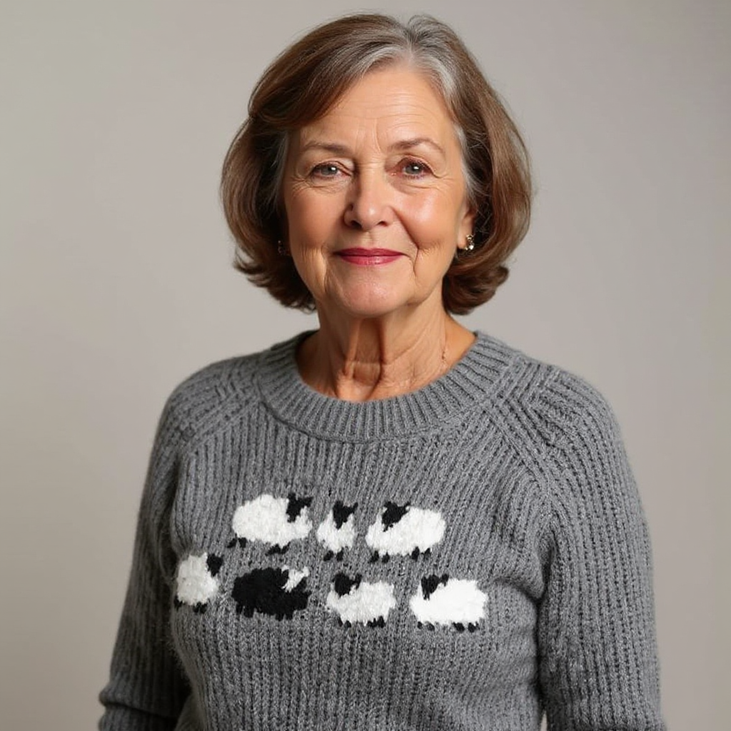 Amanda - Retro Knitted Sweater — view 4