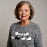Amanda - Retro Knitted Sweater — view 4