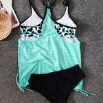 Amara - leopard print tankini — view 2