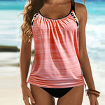 Amara - leopard print tankini — view 3