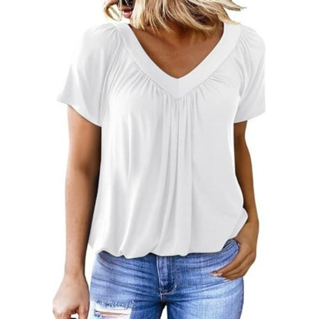 Amara - Women's Casual V-Neck Top — view 1