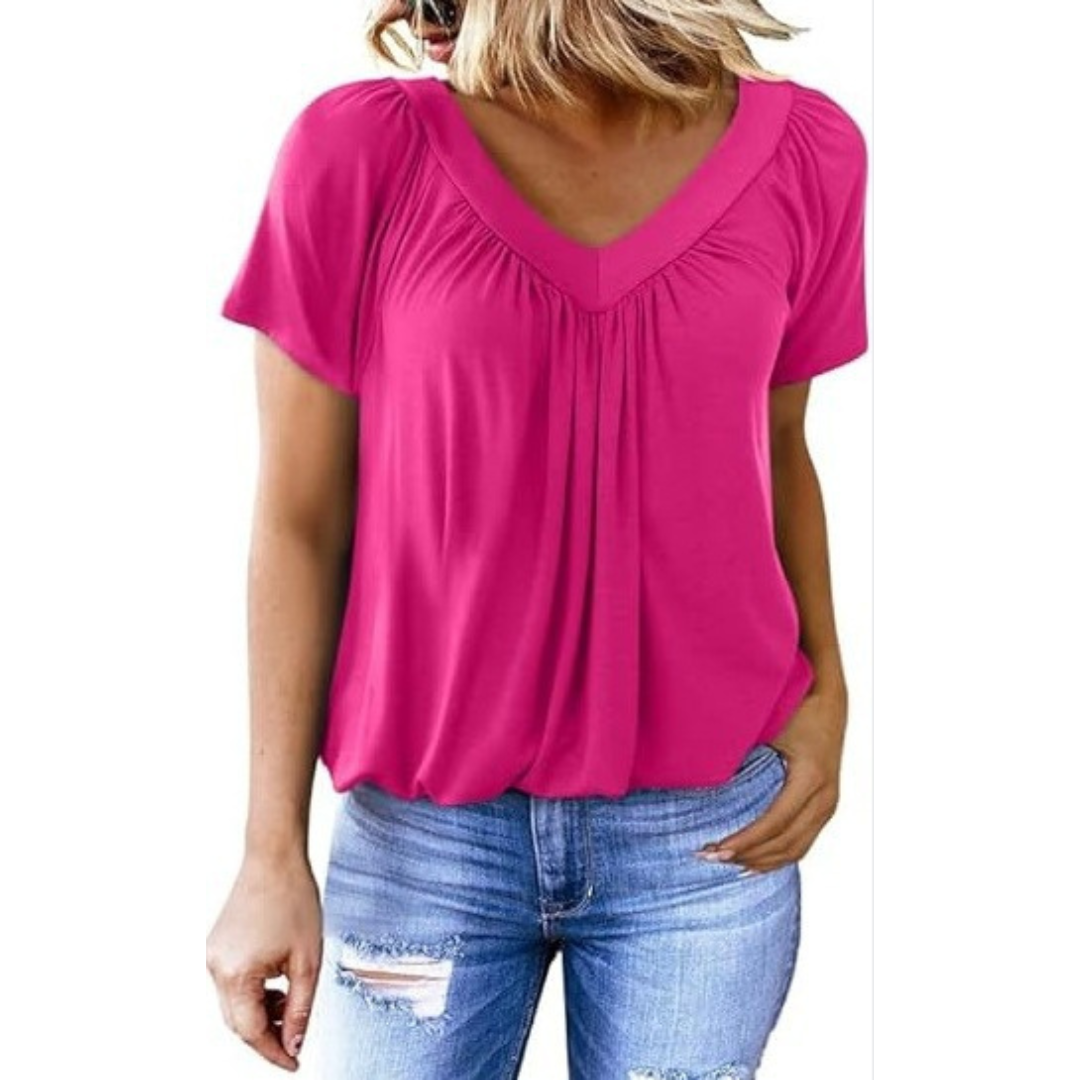 Amara - Women's Casual V-Neck Top — view 4