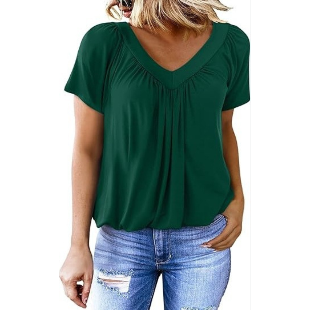 Amara - Women's Casual V-Neck Top — view 11