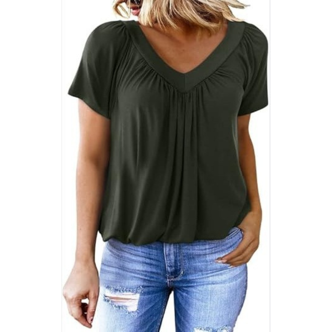 Amara - Women's Casual V-Neck Top — view 12
