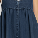 Amara - retro denim maxi dress — view 4