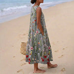 Amber - Embroidered floral field dress — view 2