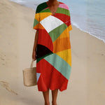 Amber - colourful patchwork dress — view 1