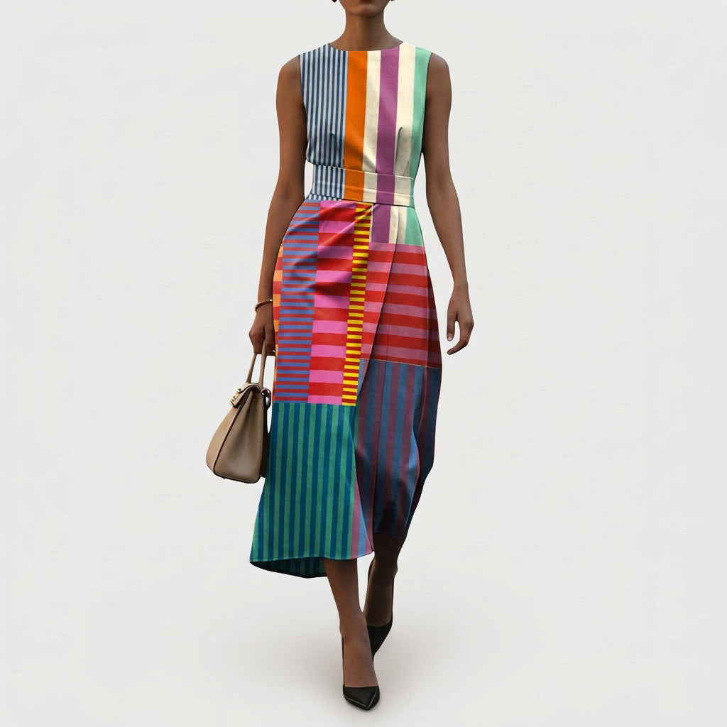 Amelia - sleeveless print dress — view 1