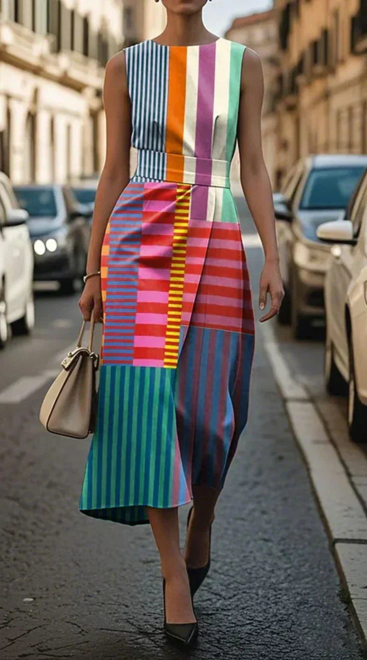 Amelia - sleeveless print dress — view 2