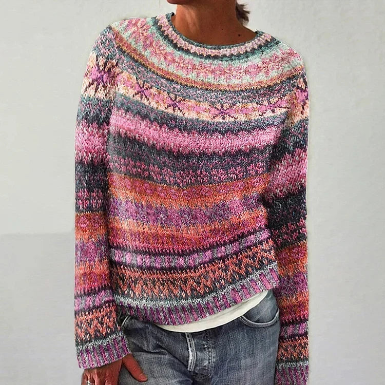 Amy - Retro Knitted Sweater — view 1