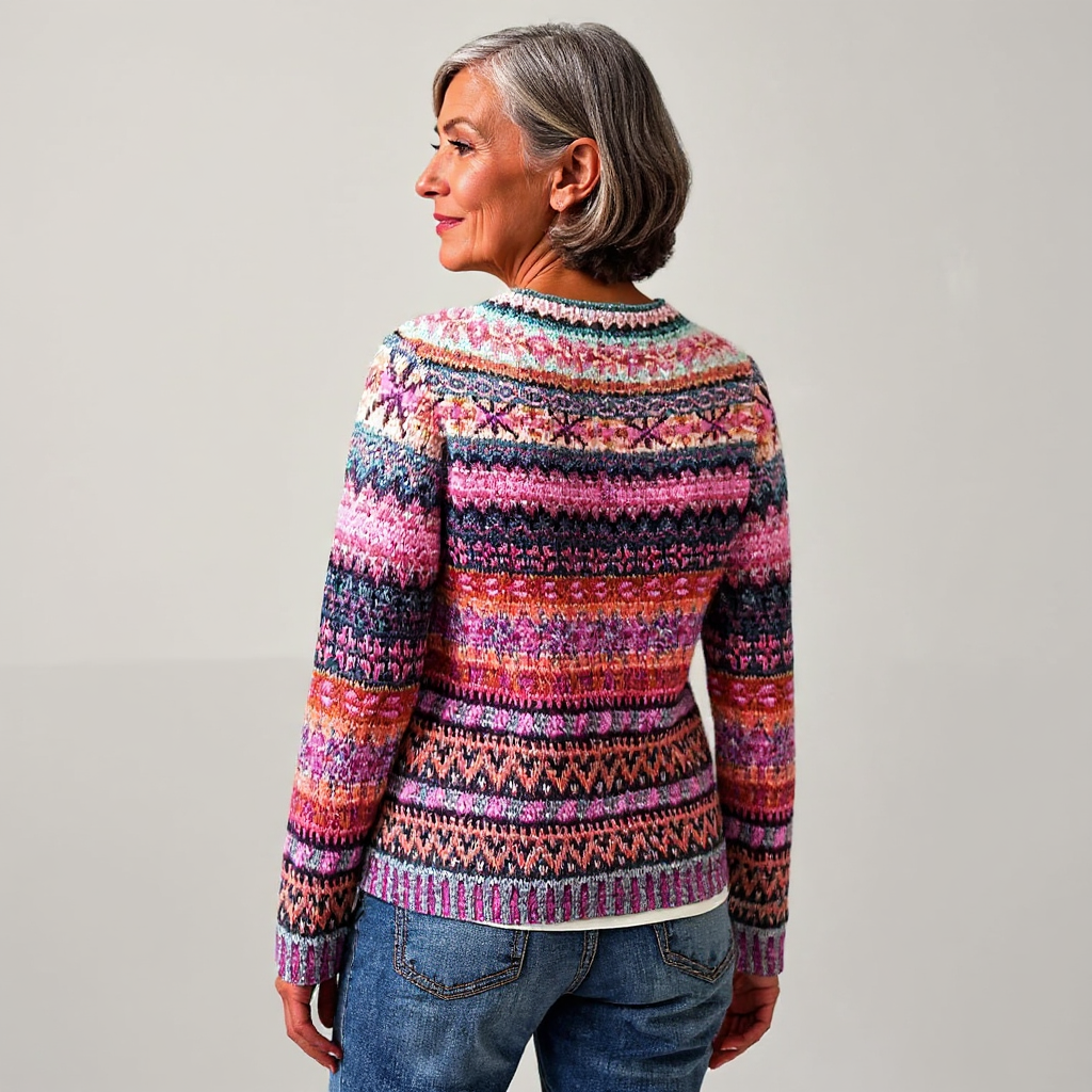 Amy - Retro Knitted Sweater — view 3