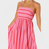 Andrea - long striped dress — view 5