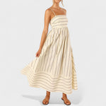 Andrea - long striped dress — view 12