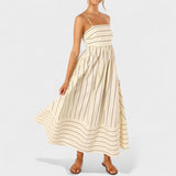 Andrea - long striped dress — view 12