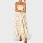 Andrea - long striped dress — view 13