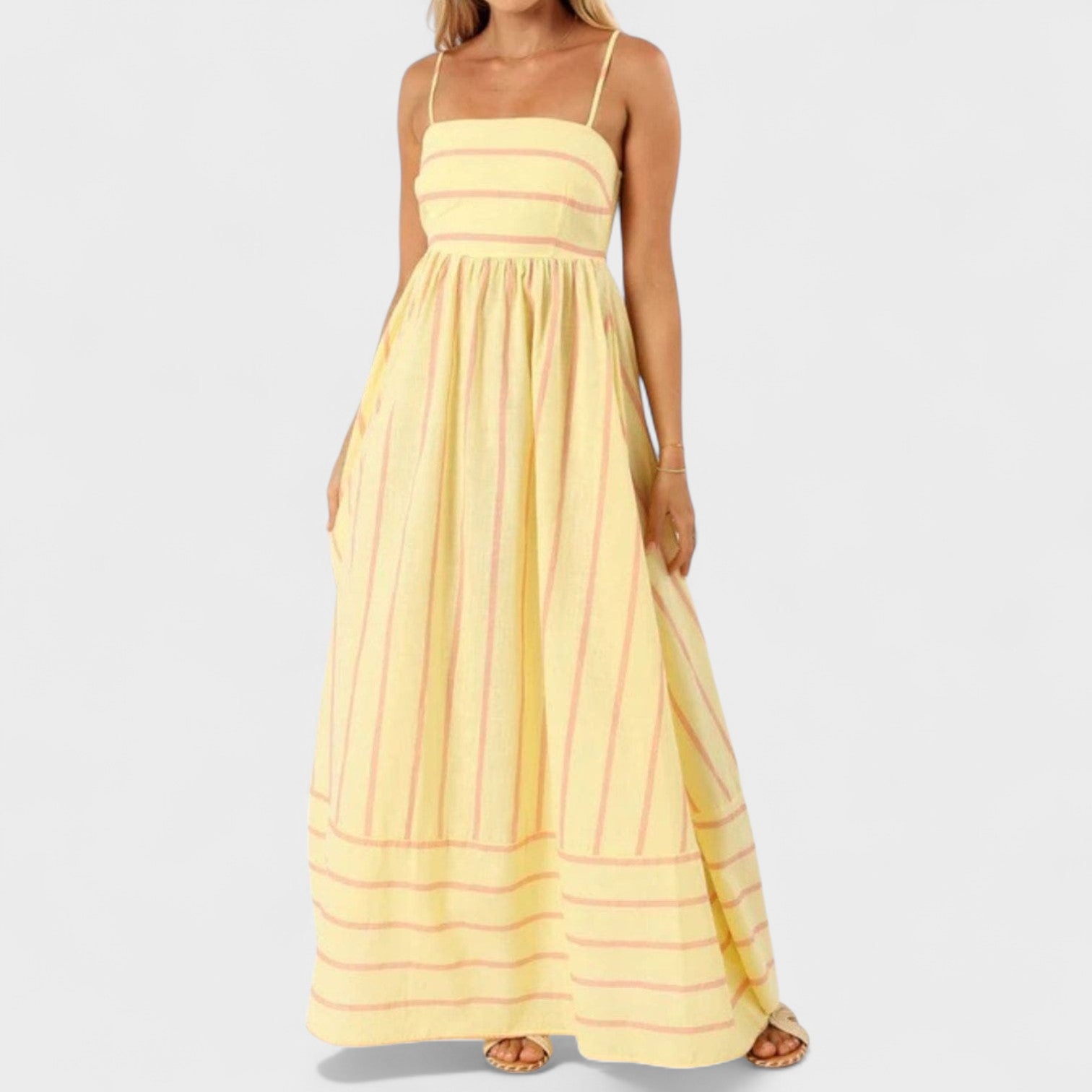Andrea - long striped dress — view 15