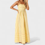Andrea - long striped dress — view 16