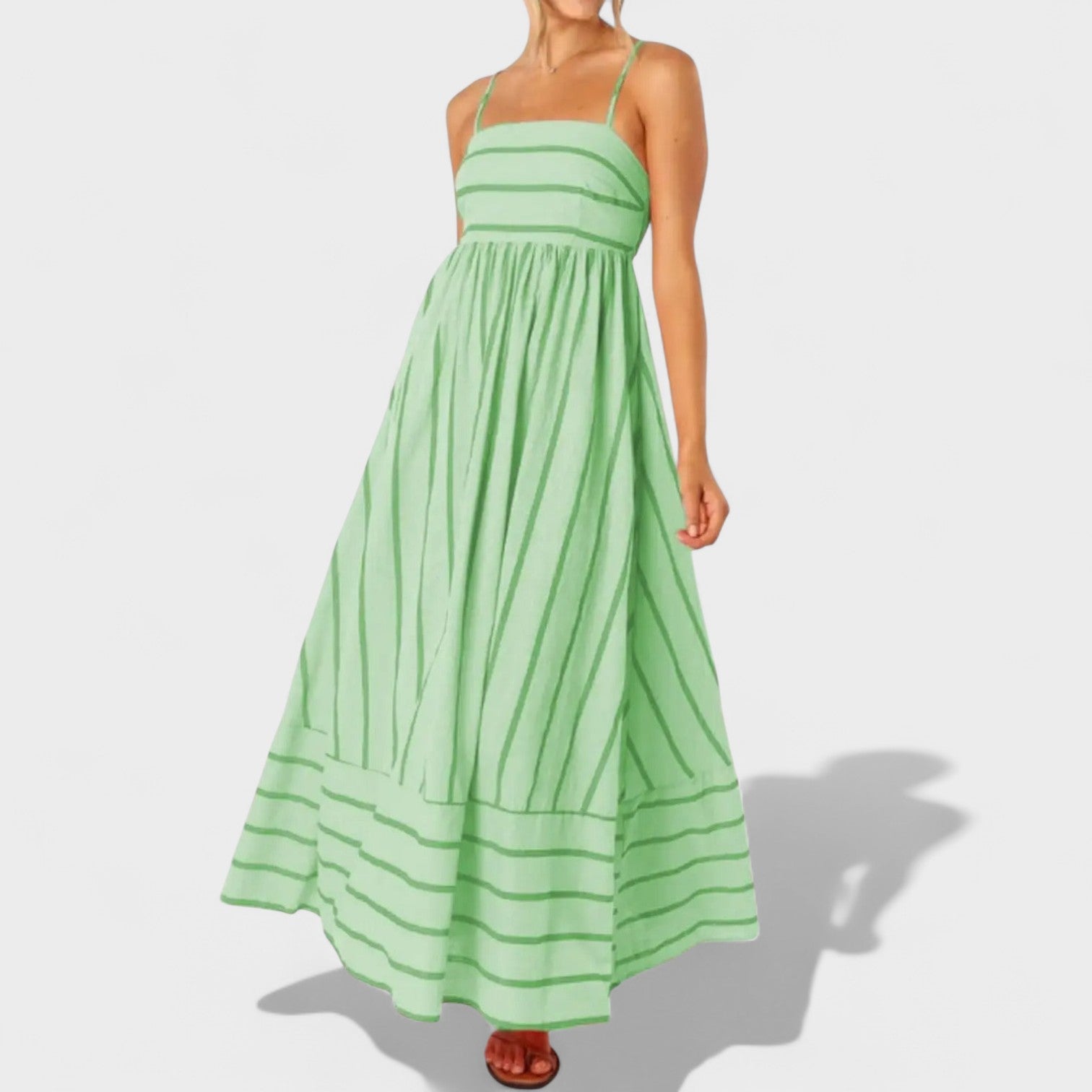 Andrea - long striped dress — view 17