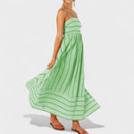 Andrea - long striped dress — view 18