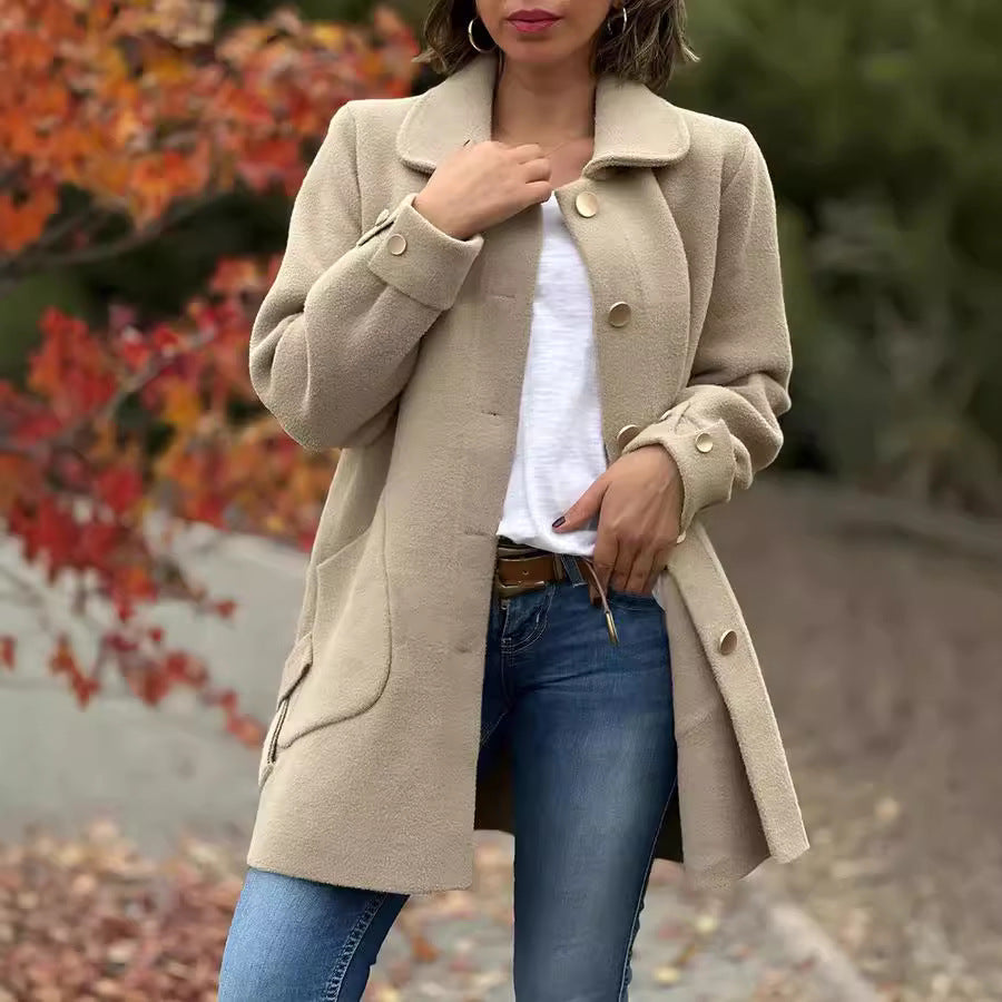 Andrea - classic button down oversized jacket — view 2