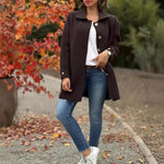 Andrea - classic button down oversized jacket — view 3