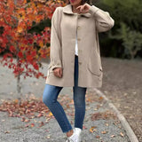 Andrea - classic button down oversized jacket — view 4