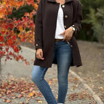 Andrea - classic button down oversized jacket — view 7