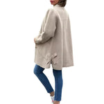 Andrea - classic button down oversized jacket — view 8
