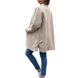 Andrea - classic button down oversized jacket — view 8
