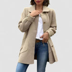 Andrea - classic button down oversized jacket — view 9