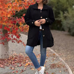 Andrea - classic button down oversized jacket — view 10